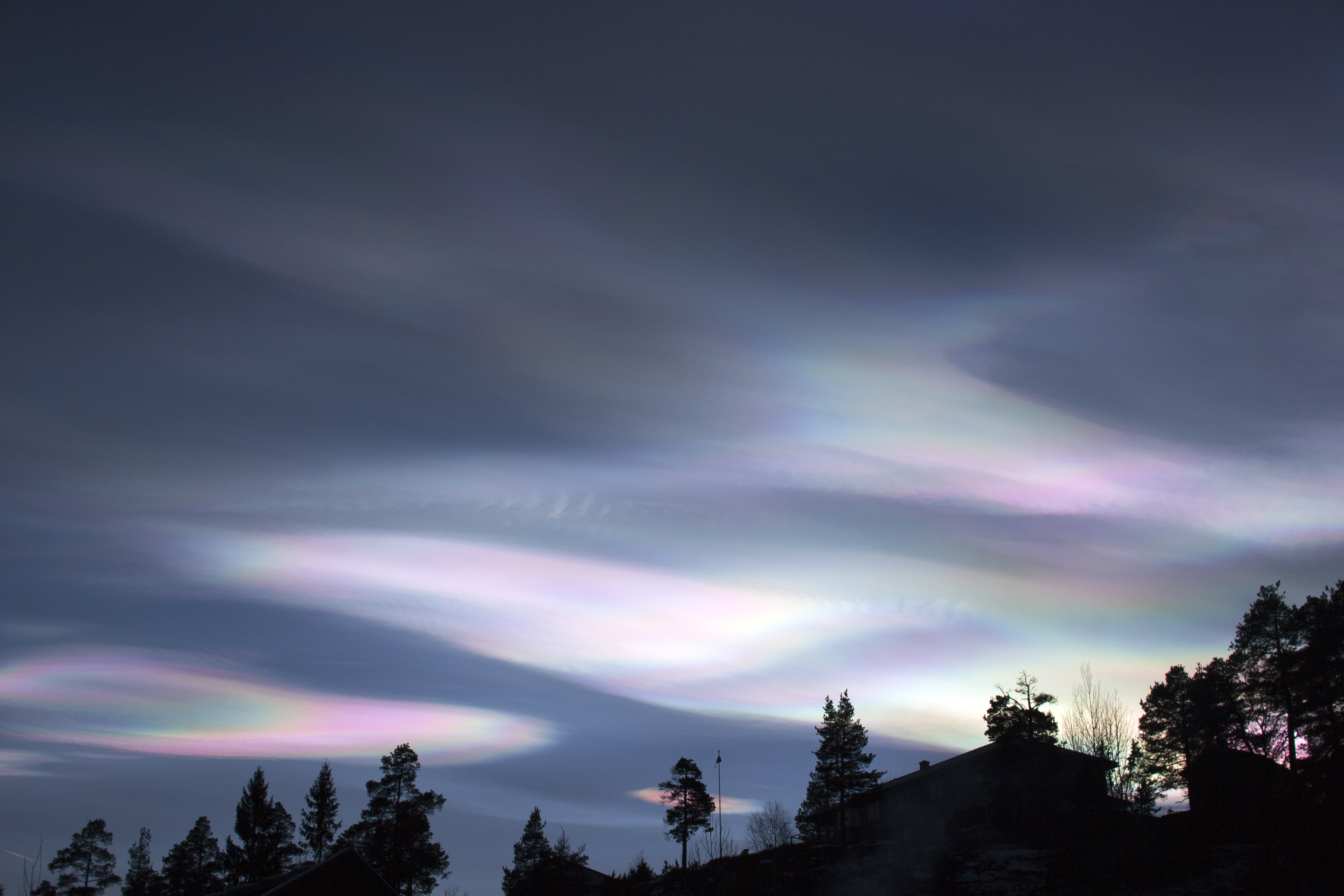 Norwegian winter sky
