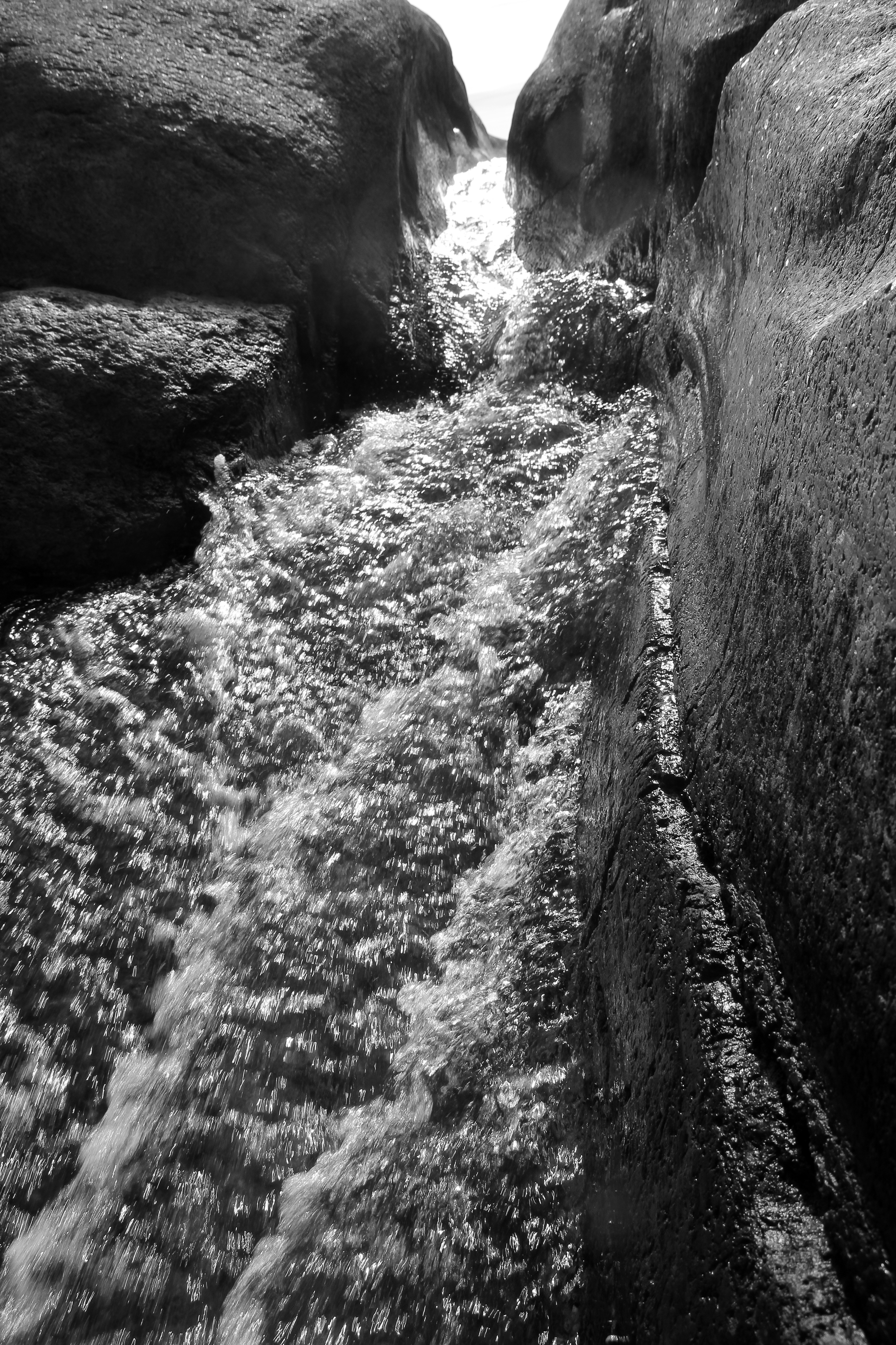 Flowing water